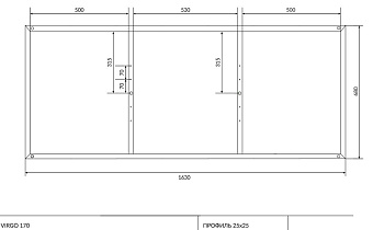Каркас под ванную CERSANIT VIRGO K-RW-VIRGO*170n 163см