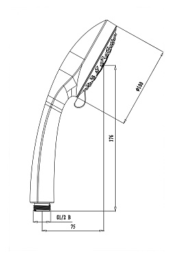 Ручной душ LEMARK LM0125C хром