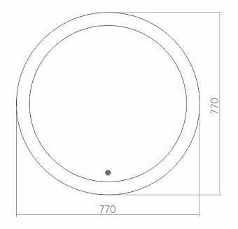 Зеркало Azario Перла ФР-00001045 77х77см с антизапотеванием/с подсветкой