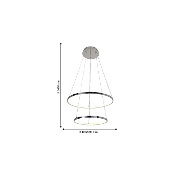 Светильник подвесной Favourite GIRO 2314-10P 54Вт LED
