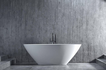 Ванна каменная SALINI DIVA 102221MRF S-Stone матовая 178х85,5см отдельностоящая
