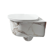 Унитаз подвесной ArtCeram Chic CHV001 94 00 безободковый с микролифтом