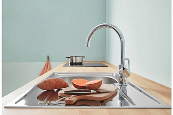 Смеситель для кухни GROHE BauLoop 31232001 высокий излив хром