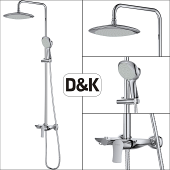 Душевая система D&K Rhein.Reisling DA1273701B03 хром