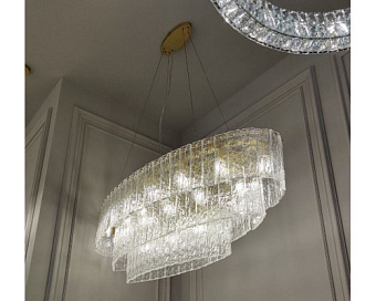 Люстра подвесная Newport 10820 10829+18/S brass 1620Вт 27 лампочек Е14