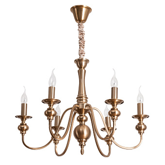 Люстра подвесная Arte Lamp PASSONI A6097LM-6PB 40Вт 6 лампочек E14