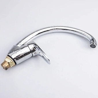 Смеситель для кухни Maxonor MN4104-2 поворотный излив хром