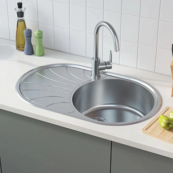 Мойка кухонная IDDIS Suno SUN77SRi77 77х48см сатин