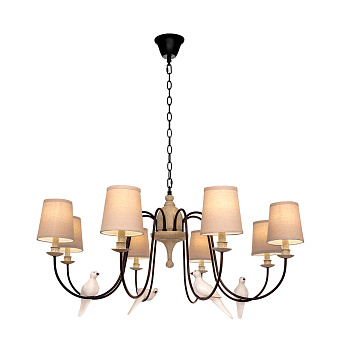 Люстра подвесная Loft It Birds Loft1029A-8 320Вт 8 лампочек E14