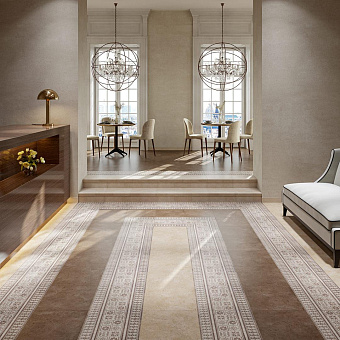 Плитка для ступеней KERAMA MARAZZI Фаральони SG158300R\GR песочный 40,2х34см 0,137кв.м. матовая