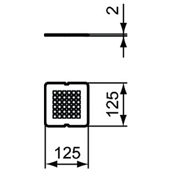 Решётка IDEAL STANDARD KV169FR