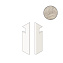 Плитка для ступеней Atlas Concord Италия Norde A585 Platino Battiscopa Sag.Dx 7,2х30см 0,259кв.м. неполированная
