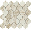 Керамическая мозаика Atlas Concord Италия Marvel Edge 9EDC Royal Calacatta Drop Mosaic 27,2х29,7см 0,485кв.м.