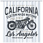 Шторка для ванной FIXSEN California FX-2500 200х180см Белый/чёрный