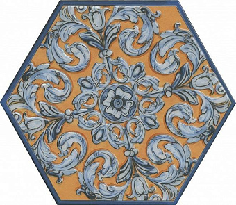 Декор KERAMA MARAZZI Площадь Испании OS\B13\SG2700 жёлтый/синий 29х33,4см 0,509кв.м.