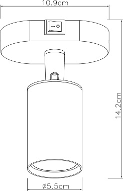 Спот Arte Lamp AQUARIUS A3226AP-1WH 35Вт 1 лампа GU10