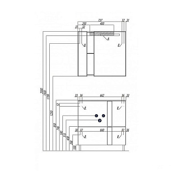 Шкаф зеркальный Акватон Марко 1A181102MO010 15,2х80х75см с подсветкой