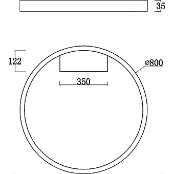 Светильник потолочный Maytoni Rim MOD058CL-L50B3K 50Вт LED
