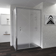 Угловое ограждение RGW Passage 0108421212-021 PA-42 195х120см стекло матовое-сатинат