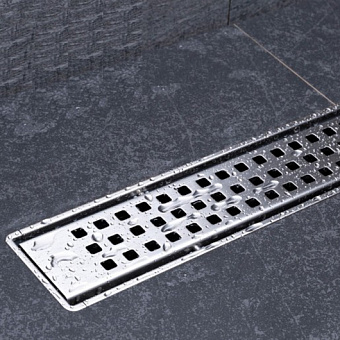 Душевой лоток Pestan 13702516 59,6х12см горизонтальный сток с решёткой и опорами