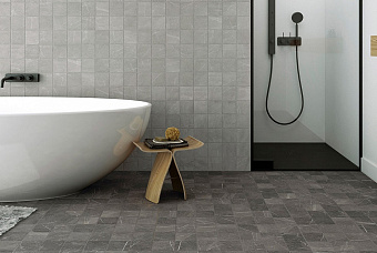 Матовый керамогранит WOW Gea 120287 Charcoal 12,1х12,1см 0,542кв.м.
