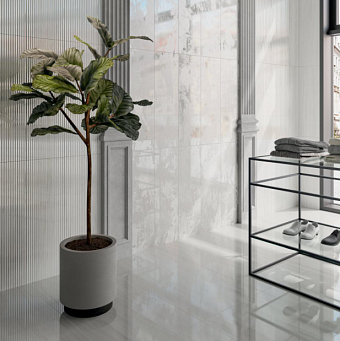 Бордюр KERAMA MARAZZI Белем SPA047R серый светлый глянцевый обрезной 2,5х30см 0,007кв.м.
