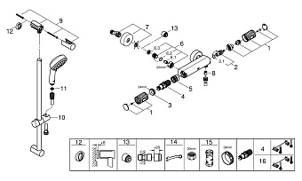 Душевая система GROHE Grohtherm 1000 Performance 34784000 хром