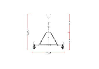 Люстра подвесная Arte Lamp CARTWHEEL A4550LM-6CK 60Вт 6 лампочек E14