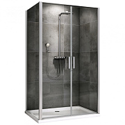 Угловое ограждение Abber Sonnenstrand AG04100C-S100 195х100см стекло прозрачное