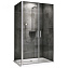 Угловое ограждение Abber Sonnenstrand AG04100C-S100 195х100см стекло прозрачное