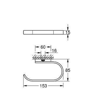 Держатель туалетной бумаги GROHE Selection 41068GL0 золото