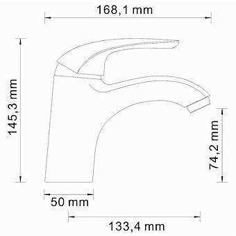 Смеситель для раковины WASSERKRAFT Rossel 2803 хром