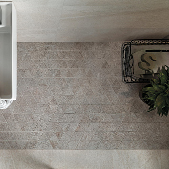 Керамическая мозаика Atlas Concord Италия Klif AN7G White Triangles 28,5х33см 0,38кв.м.