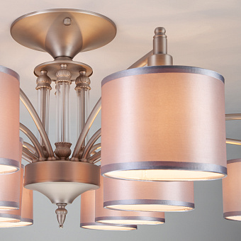 Люстра подвесная Eurosvet Adagio 60080/12 сатин-никель 40Вт 12 лампочек E14