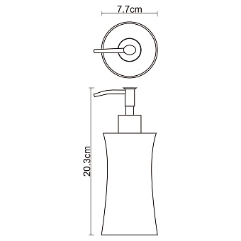 Дозатор WASSERKRAFT Salm K-7699 серый