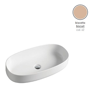 Раковина накладная ArtCeram Cognac COL005 62 00 68х35см