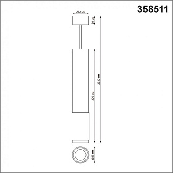 Светильник подвесной Novotech OVER 358511 12Вт LED
