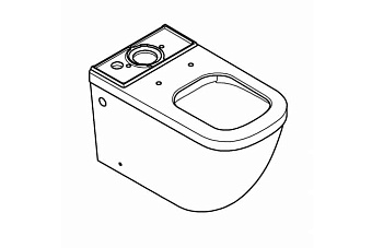 Унитаз напольный GROHE Euro Ceramic 3933800H с микролифтом