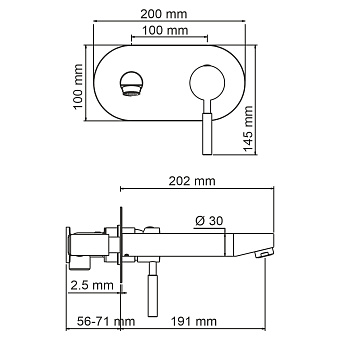 Смеситель для раковины WASSERKRAFT Main 4130 хром