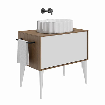 Тумба под раковину подвесная KERAMA MARAZZI Atollo AT.80.WHT.M 50х80х40,4см