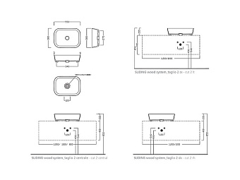 Раковина накладная Hatria H.HOUR A0Y2A008 38х55см