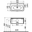 Тумба с раковиной VITRA Nest Trendy 56138 45х80х37см