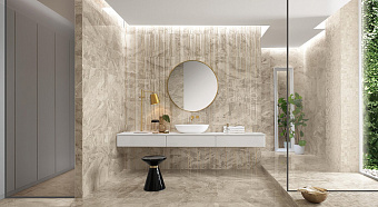 Полированный керамогранит FAP CERAMICHE Kamu fPCL White Brillante 90х45см 1,62кв.м.