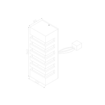 Светильник настенный Maytoni Remsa O034WL-02W 60Вт E14