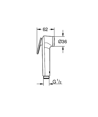 Лейка для гигиенического душа GROHE 27512001 хром