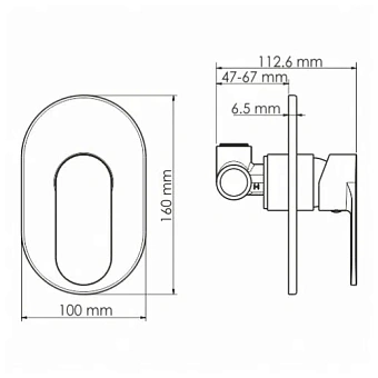 Гигиенический душ WASSERKRAFT Mindel A85056 белый