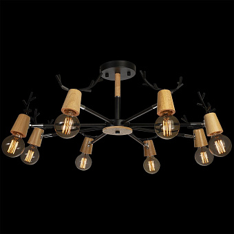 Люстра Loft It SVEN 10024/8 Black 320Вт 8 лампочек E27