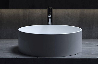 Раковина накладная SALINI ARMONIA 130112SMRF S-Stone матовая 45х45см