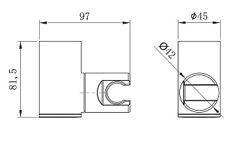Держатель для душа LEMARK LM8081C хром