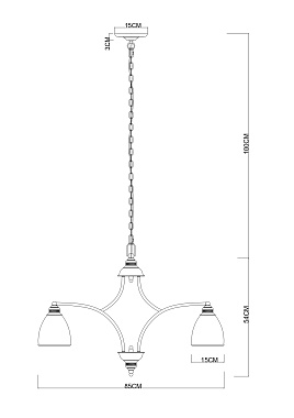 Люстра подвесная Arte Lamp BONITO A9518LM-8BA 40Вт 8 лампочек E27